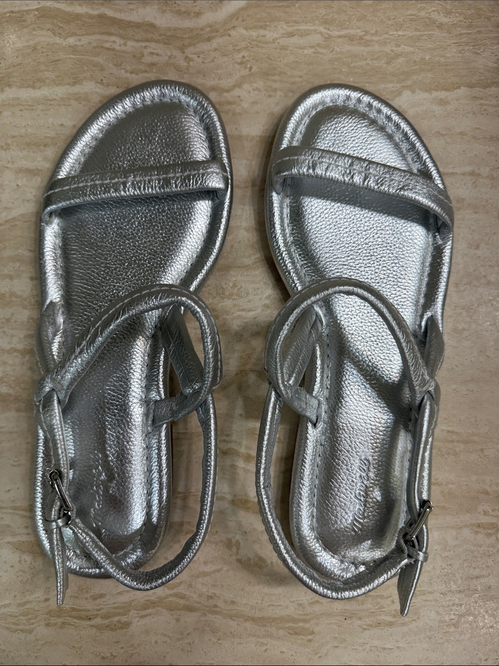 Madewell Silver Strappy Sandals